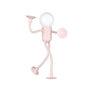 Octopus Changeable Shape Funny Sportsman Night Light Suction Cup Bendable Mini Decorative Suitable for Bathroom Corridor Kitchen