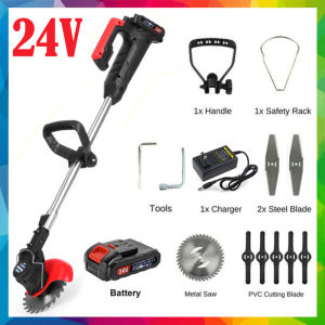 Grass Cutter Original Japan Made 24v 48v 68v Electric Lawn Mower Grass Cutter Cordless Grasscutter Machine Portable Household  Grass Cutter Rechargeable Lithium Battery Lawn Mower Electric Heavy Duty Grass Cutting Machine Kit Set Garden Trimming Tool