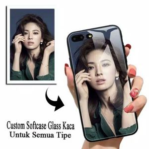 Custom Softcase Glass Kaca For All Type  - Casing Hp-Pelindung hp-Case Handphone