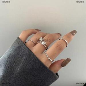 [COD] Abulaia Butterfly Metal Punk Rings Cool Adjustable Index Finger Ring Fashion Knuckle Jewelry For Women Teen Jewelry Gifts Accessories