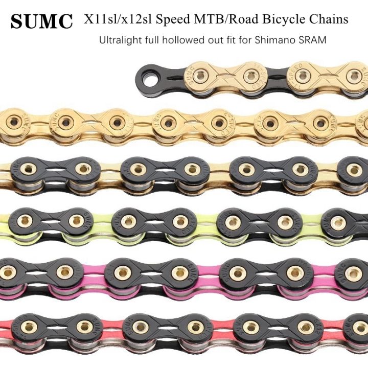Bike Chains Shimano Gold Chain 100% Original Speed KMC X9 Gold MTB