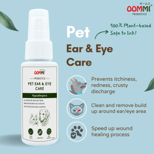 OOMMI Probiotics Pet Ear and Eye Care Spray 60ml Unscented l Treatment
