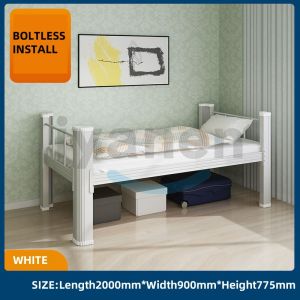 Clearance Sale Heavy duty steel single deck bed frame katil single decker bed frame metal bed