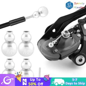 【New Arrival】 High-Quality 4Pcs Bike Cable End Caps Reusable Derailleur Tips for MTB and Road Bikes Durable Bike Parts for Precise Gear Control