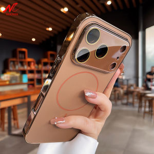 Temper Glass Camera Protection for Magsafe Case for iPhone 17 Pro Max Air Magnetic Cover for iPhone 12 13 14 15 16 Pro Max Plus