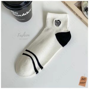 พร้อมส่ง⚡ มีเก็บเงินปลายทาง💸ถุงเท้าข้อสั้น มินิมอล มี 5ลาย ชายและหญิงใส่ได้ (ราคาต่อ 1 คู่) : Do hight