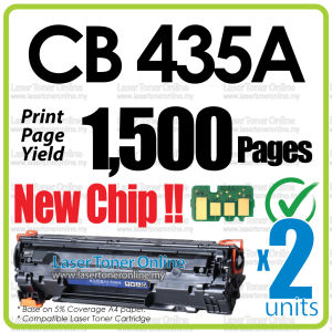 2x 🔥PREMIUM 🔥 Compatible CB435A 35A 35A CB 435A 435 CB435 435 P1005 P1006 P 1005 1006 Laser Printer Toner Black