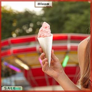 Follow Get New[Bloom Z] 50pcs Disposable Wood Appetizer Cones Ice Cream Cone Cups Party Candy Cones