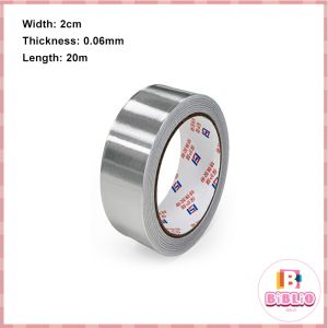 Biblio【Ready in Stock】 Aluminum foil tape HighTemperature Heat Shield Resistant Waterproof and Stain Resistant Length 20m