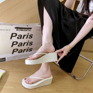[Free Shipping] WomenS Mid-Heel Flip-Flops New Outdoor Non-Slip Travel Fashion Suitable For Summer Beach Sandals For Girls