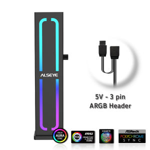 เสาค้ำการ์ดจอ มีไฟ-ปรับได้ ( ALSEYE Heracles 5V 3PIN ARGB GPU Holder ) **ส่งไว **สินค้ามีประกัน