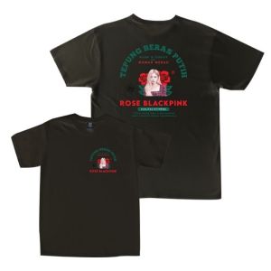 [COD] KAOS KOREAN ROSE BP BORN PINK ATASAN WANITA & PRIA KAOS KATUN COTTON COMBED 30S