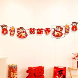 【NANA.1】2026 ของตกแต่งปีใหม่ สวัสดีปีใหม่ แบบใหม่ล่าสุด ของแขวนตรุษจีน ธงราว ตกแต่งห้างร้านและตู้โชว์ ตกแต่งบ้าน