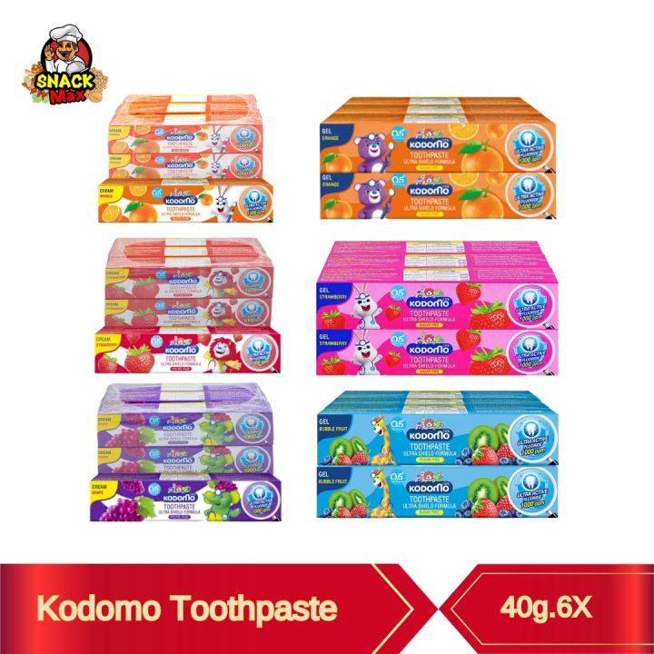 KODOMO TOOTHPASTE ULTRA SHIELD FORMULA SUGAR FREE GEL/XYLITOL PLUS ...