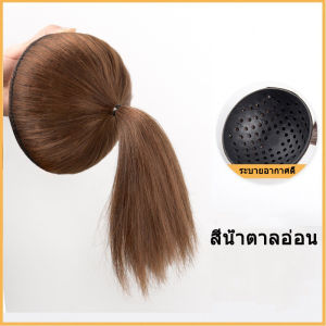 [พร้อมส่งออก] แผ่นเสริมผม วิกเสริมผม หางม้า ยาว 20 cm แบบสวม ใส่ง่าย เพิ่มวอลลุ่มผม หัวทุยสวย