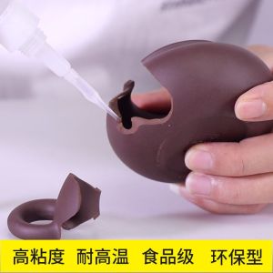 Special strong glue for ceramics to stick to the floor marble glass cracking adhesive porcelain flowerpot cup purple  sand pot seamless repair quick-drying non-toxic food grade high temperature resistant and waterproof special glue กาว 〖SSY〗