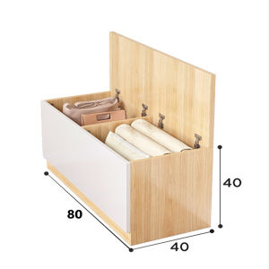 เตี้ยยาวเปิดประตูตู้เก็บของนั่งขนาด 80x40x40 ซม. แข็งแรงมากตู้เก็บของอเนกประสงค์ตู้เก็บของลมที่ทันสมัย