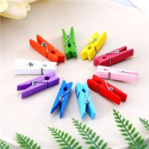 JEPIT SERBAGUNA PENJEPIT KAYU MINI WOODEN PEG CLIP 35MM FOTO KAIN KERTAS