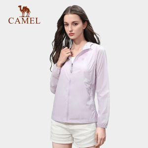 Camel outdoor upf 40+ womens sunscreen jacket fashion casual thin coat