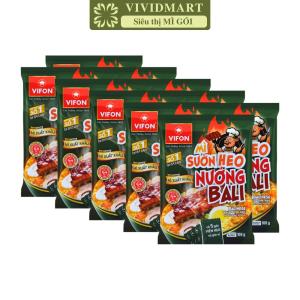 [SET 10 GÓI] - VIFON - Mì Vifon xuất khẩu 4 vị: Tôm chua cay hoàng đế Trộn/Nước Sườn heo nướng Bali Trộn/Nước (100-180g/gói)
