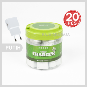 KEPALA CHARGER ROBOT TOPLES ISI 35 PCS 20pcs 10pcs - Batok Charger Grosir Isi 35pcs  Adaptor Charger  Adapter Casan  Adaptor Casan  Adapter Charger  Carger HP  Batok Casan  Kepala Casan  Kepala Charger  Kepala Carger RT-K4