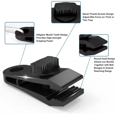 Alat Klip Jepit Tenda Camping Terpal Heavy-duty Thumb Screw Clips