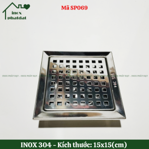 Hố ga phễu thoát nước phễu thoát sàn chống hôi Inox 304 PHÁT ĐẠT ga thoát sàn (SP068.069.070.071)