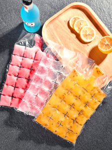 10pcs/Pack Disposable ice pack edible frozen ice cube mold household self-sealing ice tray freezer bag with passion fruit ice bag