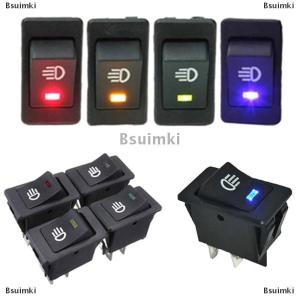 [COD] Bsuimki ไฟ LED 35A สีฟ้า12V สวิตช์ปรับเปลี่ยนรถยนต์ทางทะเลสวิตช์ไฟตัดหมอกเรือสวิตช์โยก