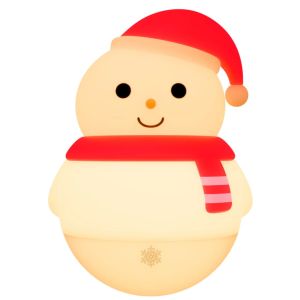 Snowman Silicone Lamp LED Night Light Touch Sensor Silicone Animal Lamp Gift Supplies Ambience Light Surprise Gift for Home Decor