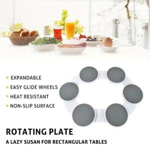 Y4Y Rotating Dining Table Lazy Susan Turntable Dining Table Top Rotating Rack