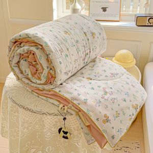 Moon Home Mall ผ้าห่มเย็นสบาย "ไฟเบอร์ถั่วเหลืองขนาด 5 / 6.5 นิ้วถูกแช่แข็งด้วยเครื่องปรับอากาศในฤดูร้อนโดยใช้ผ้านวมเดี่ยว ๆ"