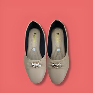 Vrita Sepatu Flatshoes Wanita Polos Kerja Kuliah Hitam Elegan Code LBR