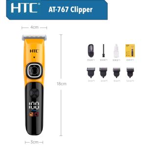 🐾 HTC Premium Pet Fur Clipper for Dogs & Cats 🔇 Quiet ✂️ Adjustable Cutting Lengths 💡 LED Display 🛡️ 1-Year Warranty