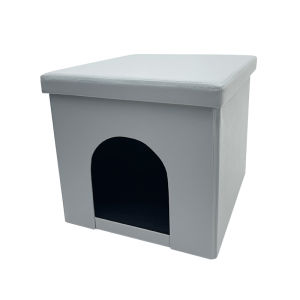 Foldable leather  Footstool Storage Box Stool KENNEL STOOL 38x38x38 Rectangular Storage Stool Sofa Folding Storage Chair