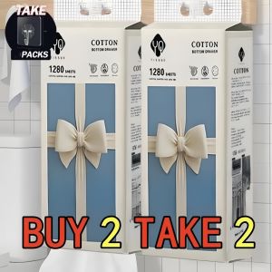 Hanging Wall Tissue 1500 Sheets Tissue Wall Mounted Tissue Blue Pack Large Size Paper Super Tough Soft Smooth Facial Tissue