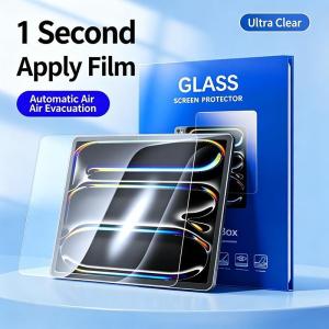 Socedeep HD Screen Protector for iPad Pro11 Air 11 iPad 11th A16 10th 10.9 inch iPad 7th 8th 9th Gen 10.2 mini 7 6 Air8 Air7 Air6 Air5 Air4 10.9 Auto Alignment Kit Tempered Glass