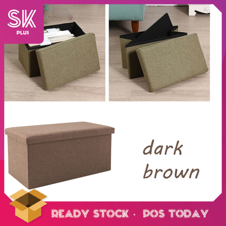 SKplus Home Bedroom Toys Book Organizer 25L Cotton Linen Collapsible