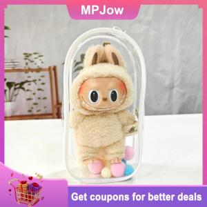 【MPJow】 Clear Outdoor Bag For 18cm Cartoon Plush Dolls Toys Transparent Mini Kawaii Pouch For Keychain Doll Anime Figure Storage Case