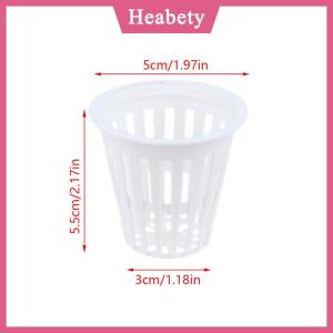 Heabety 10 cái 2 inch 3 inch phát triển hoa lan thủy canh chén trồng lưới nồi soilless Net giỏ rãnh thuộc địa container