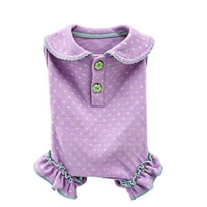 INNEED Xuân Hè Áo liền thân cho chó Bông Chấm bi Bộ đồ bảo hộ toàn thân Thoải mái Thoáng khí Bộ đồ liền thân cho thú cưng dành cho chó nhỏ