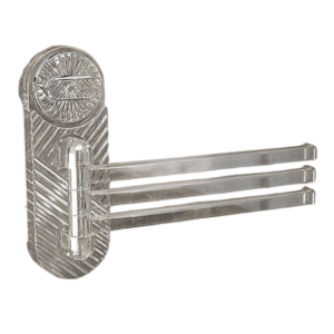 YIDIA หลายขั้ว ชั้นวางผ้าขนหนูแบบดูดสูญญากาศ การหมุน180 ° อุปกรณ์ติดผนัง ที่แขวนเสื้อผ้า ชั้นเก็บของชั้น ราวแขวนผ้า3ผืน ราวแขวนผ้าเช็ดตัวในห้องน้ำ สำหรับห้องครัว