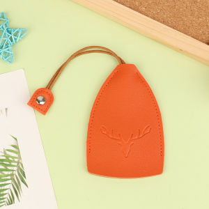 [haoh] 1 cái giáng sinh nai sừng tấm Hộp chìa khóa dễ thương kéo ra khỏi ví chìa khóa PU da trường hợp chìa khóa kéo loại túi giữ chìa khóa cho các phím da Keychain