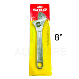 ประแจเลื่อน SOLO แท้! No. 624 ชุบโครเมี่ยม โซโล ประแจ ปะแจ ปะแจเลื่อน Wrench คลายน็อต ขัน คลาย คลายหัวสกรู ปาแจ ปาแจเลื่อน ALUWARE AW207