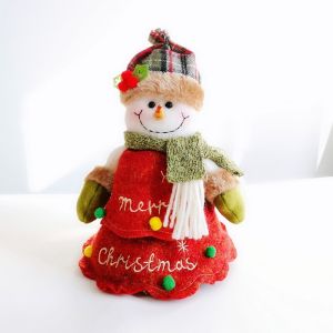 DHCRP Cartoon Christmas Candy Bag Snowman Cute Gift Bag Merry Christams SantaClaus Hand Package Children