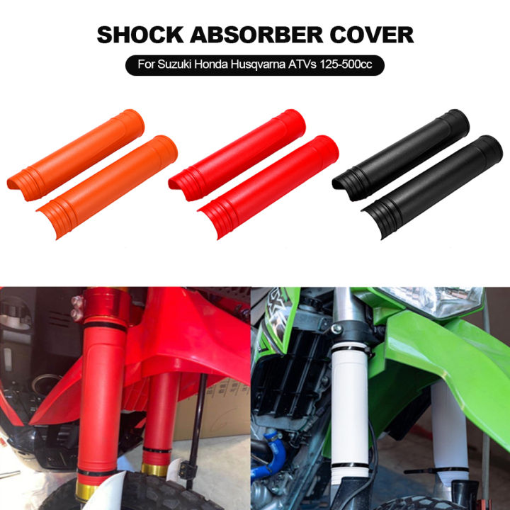 HK Pair Universal Motorcycle Fork Cover Shock Absorber Guard Protector ...