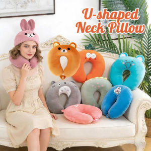 U-Shaped Neck Pillow with Lock Travel U-shaped Pillow Office Nap U-shaped Pillow Car Home Pillow