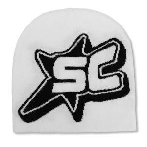 ERYRG Star Knitted Letter Beanies Korean Style Y2K Ins Skullies Cool Cold Cap Pullover Hats Female/Male