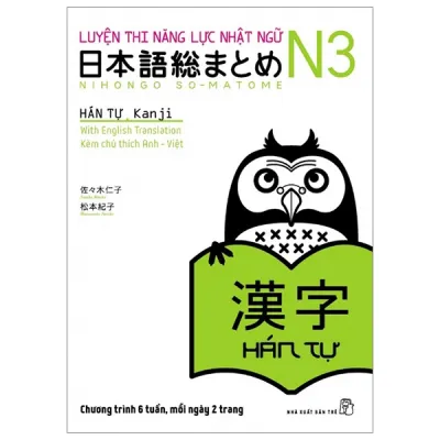 Sách Fahasa - Luyện Thi Năng Lực Nhật Ngữ N3 - Hán Tự (Tái Bản 2019)