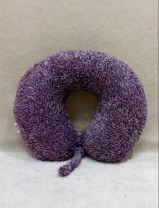 Dreamtoys96 Bantal Leher Bulu Polos Headrest Travel